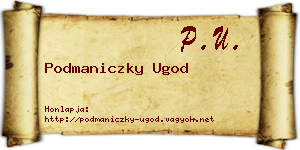 Podmaniczky Ugod névjegykártya